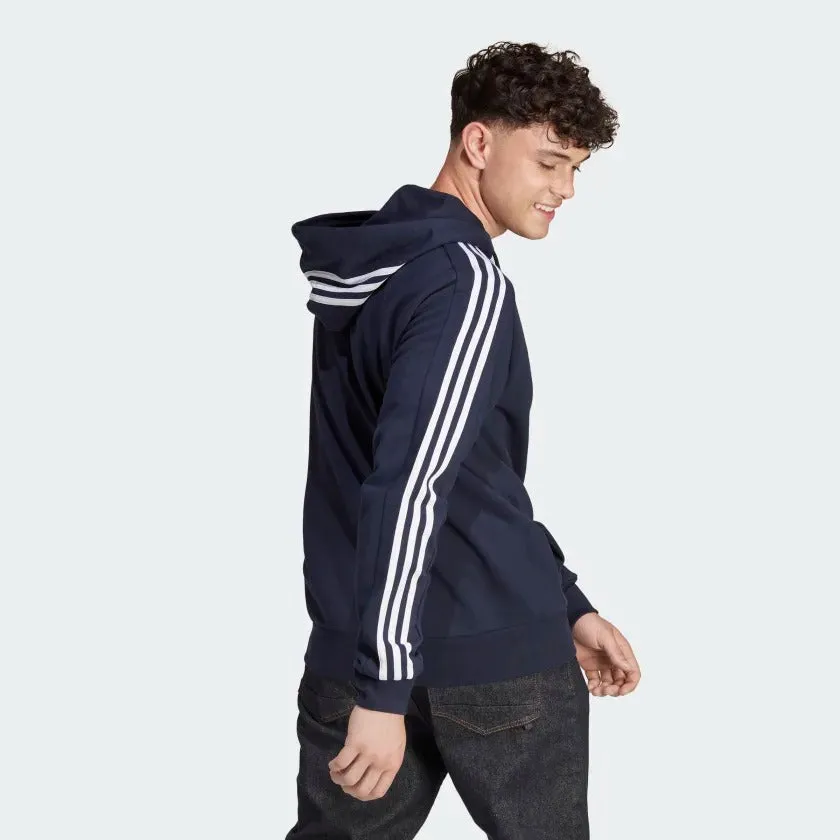 adidas Essentials French Terry 3-Stripes Full-Zip Men's Hoodie