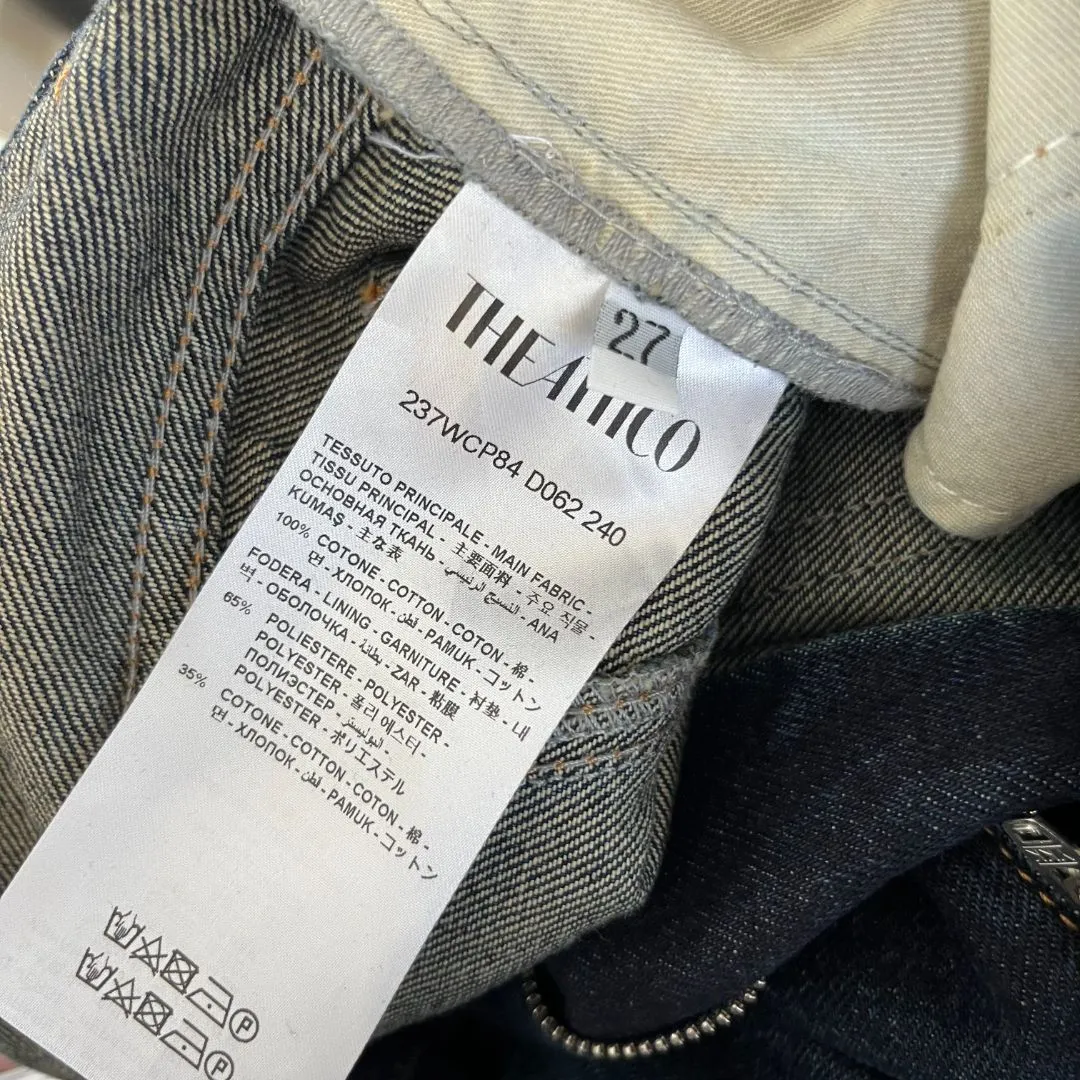 Attico Fern denim cargo pants