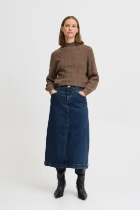 Leya Skirt - Medium Blue Denim