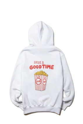 PUFF PRINT POPCORN PULLOVER HOODIE FL WHITE