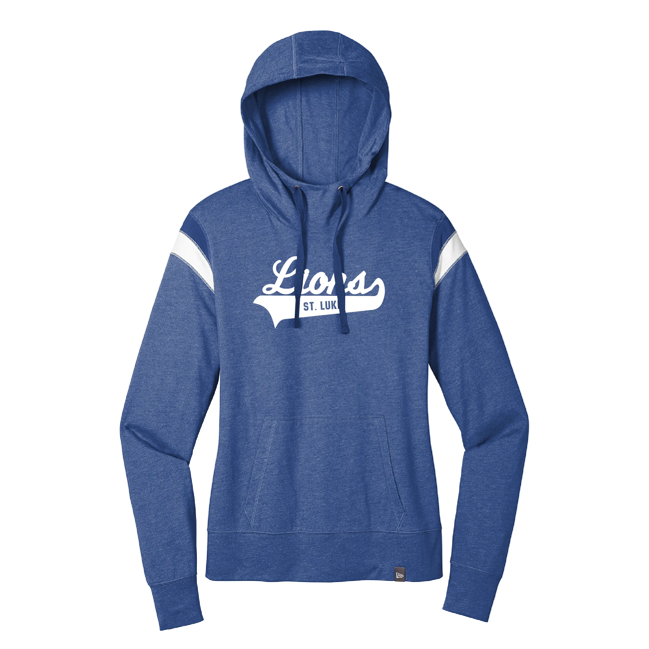 St. Luke Lions New Era Ladies Heritage Blend Varsity Hoodie